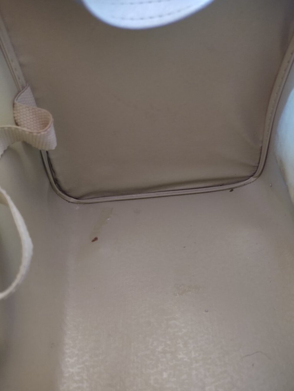 SAMSONITE BOSTON BAG POWDER BLUE FOOTED CARRY ON MAKE UP CASE LEATHER LIKE - Picture 7 of 16